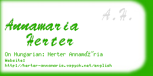 annamaria herter business card